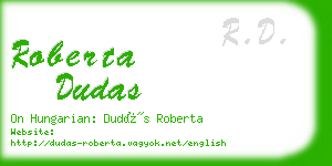 roberta dudas business card